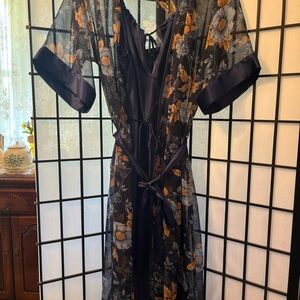 Cinema Eloile blue long peignoir set beautiful